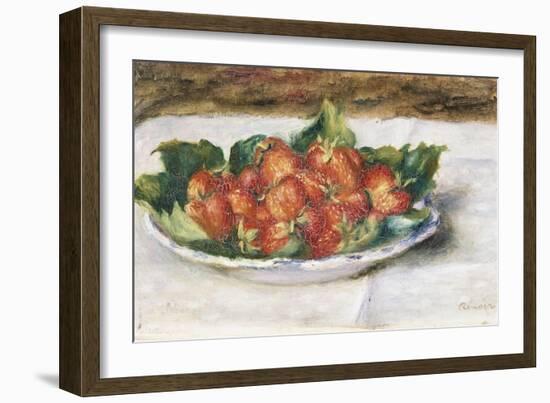 Still Life with Strawberries, Painted Circa 1880-Edgar Degas-Framed Giclee Print