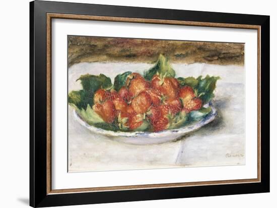 Still Life with Strawberries, Painted Circa 1880-Edgar Degas-Framed Giclee Print