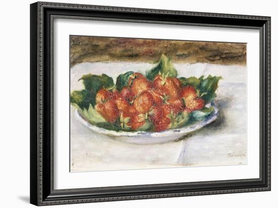 Still Life with Strawberries, Painted Circa 1880-Edgar Degas-Framed Giclee Print