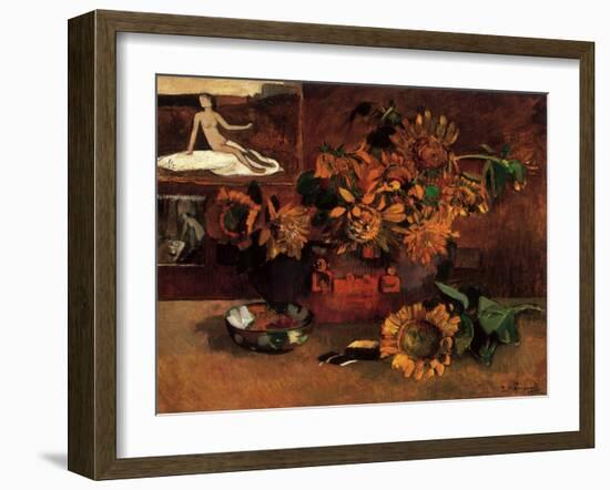 Still Life with Sunflowers, 1901-Paul Gauguin-Framed Giclee Print
