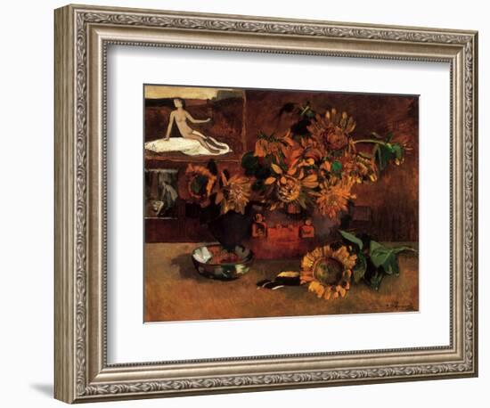 Still Life with Sunflowers, 1901-Paul Gauguin-Framed Giclee Print