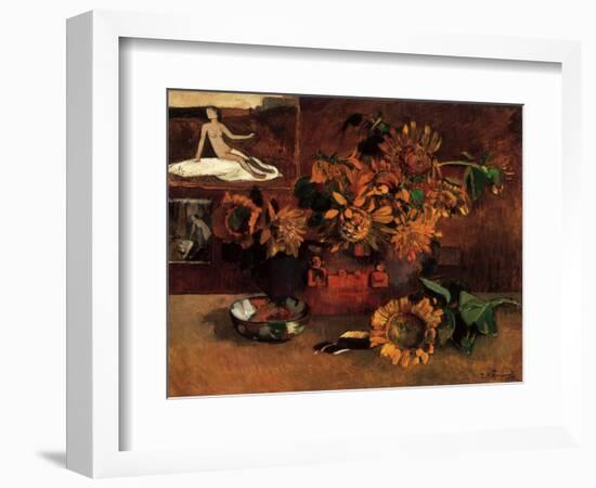 Still Life with Sunflowers, 1901-Paul Gauguin-Framed Giclee Print