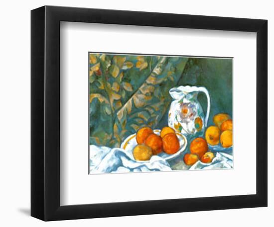 Still Life with Tablecloth-Paul Cézanne-Framed Art Print