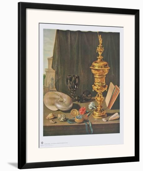 Still Life with Tall Golden Cup-Pieter Claesz-Framed Art Print