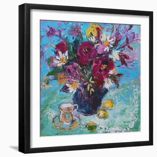 Still Life with Tea Cup, 2013-Sylvia Paul-Framed Giclee Print