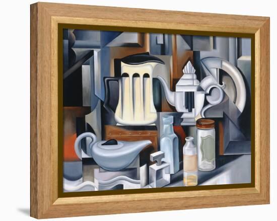Still Life with Teapots-Catherine Abel-Framed Premier Image Canvas