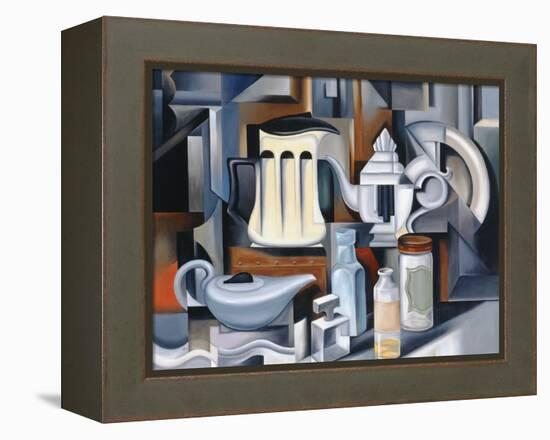 Still Life with Teapots-Catherine Abel-Framed Premier Image Canvas
