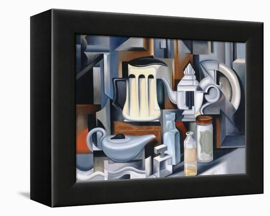 Still Life with Teapots-Catherine Abel-Framed Premier Image Canvas