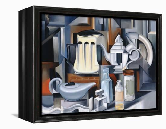 Still Life with Teapots-Catherine Abel-Framed Premier Image Canvas