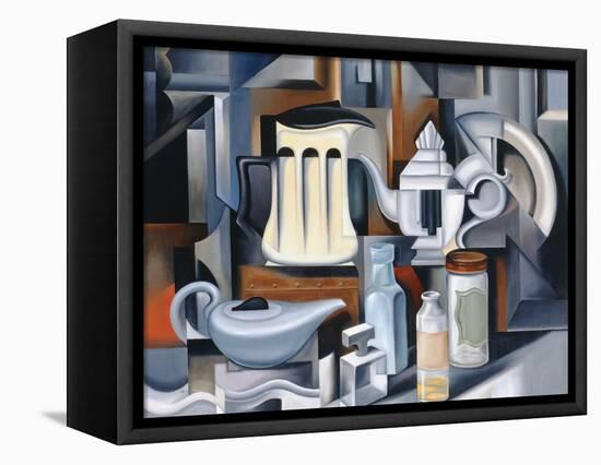 Still Life with Teapots-Catherine Abel-Framed Premier Image Canvas