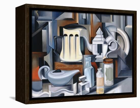 Still Life with Teapots-Catherine Abel-Framed Premier Image Canvas