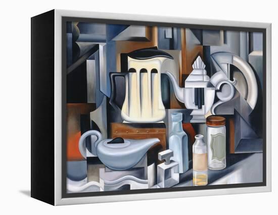 Still Life with Teapots-Catherine Abel-Framed Premier Image Canvas