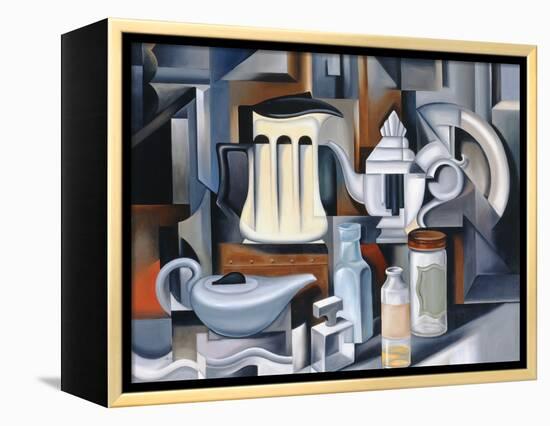 Still Life with Teapots-Catherine Abel-Framed Premier Image Canvas