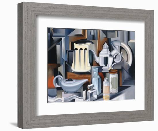 Still Life with Teapots-Catherine Abel-Framed Premium Giclee Print