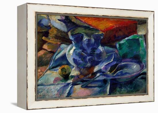 Still Life with the Jug, Bowl and Cutlery. 1916 (Painting)-Umberto Boccioni-Framed Premier Image Canvas