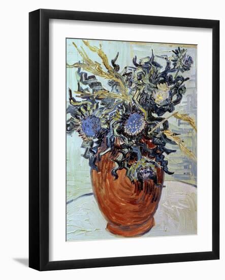 Still Life with Thistles, 1890-Vincent van Gogh-Framed Giclee Print