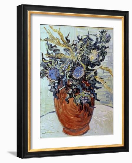 Still Life with Thistles, 1890-Vincent van Gogh-Framed Giclee Print