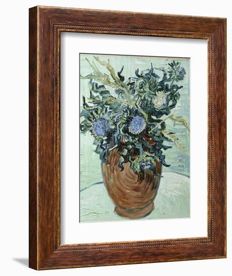 Still Life with Thistles, 1890-Vincent van Gogh-Framed Giclee Print