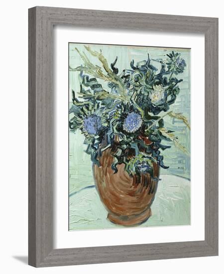 Still Life with Thistles, 1890-Vincent van Gogh-Framed Giclee Print