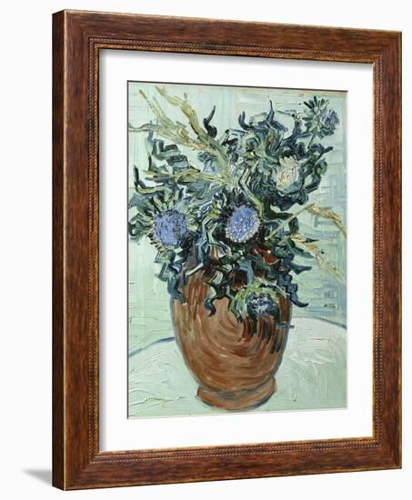 Still Life with Thistles, 1890-Vincent van Gogh-Framed Giclee Print