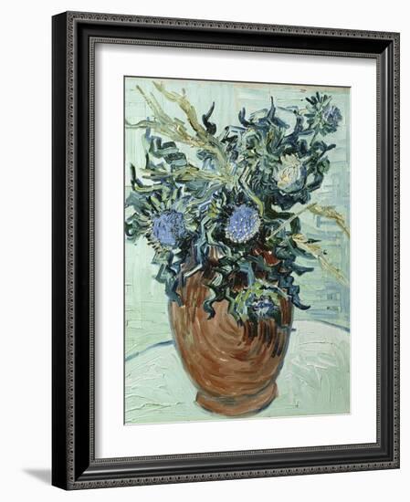 Still Life with Thistles, 1890-Vincent van Gogh-Framed Giclee Print