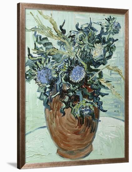 Still Life with Thistles, 1890-Vincent van Gogh-Framed Giclee Print