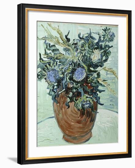 Still Life with Thistles, 1890-Vincent van Gogh-Framed Giclee Print