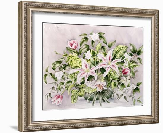 Still Life with Tiger Lilies, 1996-Alison Cooper-Framed Giclee Print