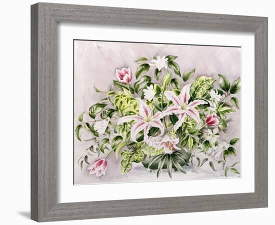 Still Life with Tiger Lilies, 1996-Alison Cooper-Framed Giclee Print