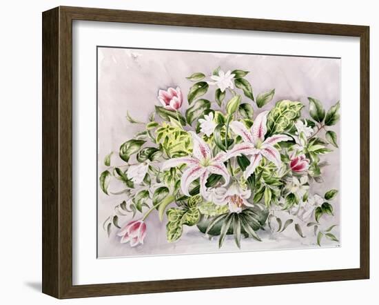 Still Life with Tiger Lilies, 1996-Alison Cooper-Framed Giclee Print