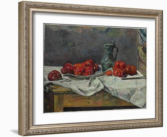 Still Life with Tomatoes, 1883-Paul Gauguin-Framed Giclee Print