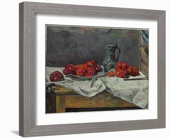 Still Life with Tomatoes, 1883-Paul Gauguin-Framed Giclee Print
