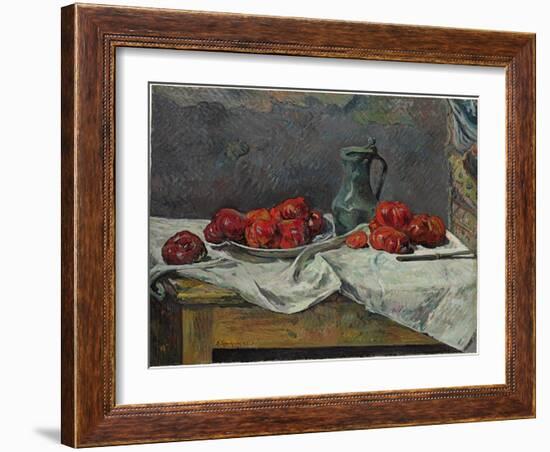 Still Life with Tomatoes, 1883-Paul Gauguin-Framed Giclee Print