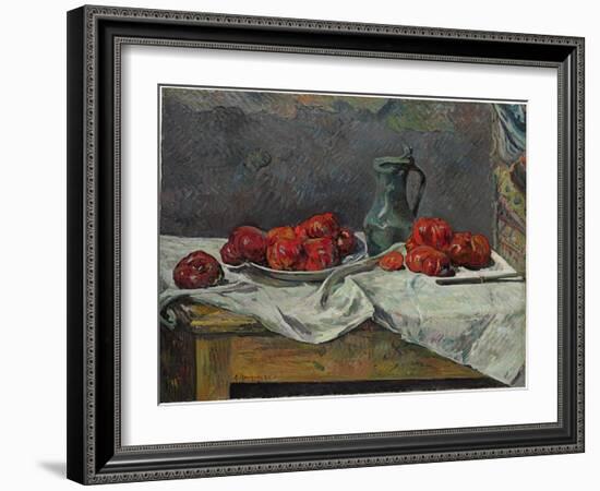 Still Life with Tomatoes, 1883-Paul Gauguin-Framed Giclee Print