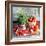 Still Life with Tomatoes and Flowering Basil in a Vase-null-Framed Photographic Print