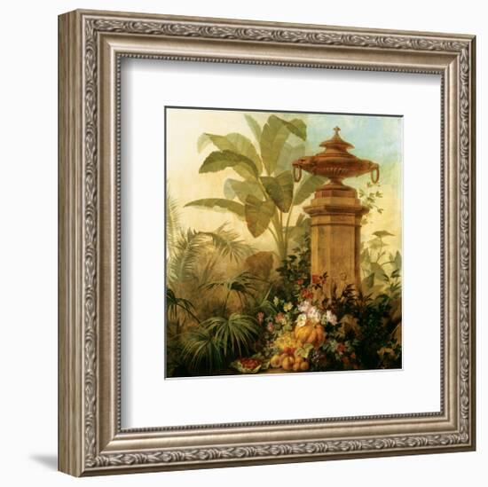 Still Life with Tropical Palms-Jean Capeinick-Framed Premium Giclee Print