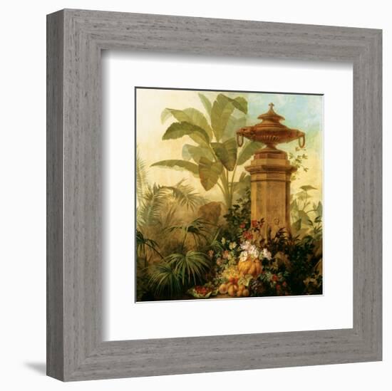 Still Life with Tropical Palms-Jean Capeinick-Framed Premium Giclee Print