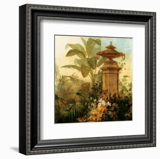 Still Life with Tropical Palms-Jean Capeinick-Framed Premium Giclee Print