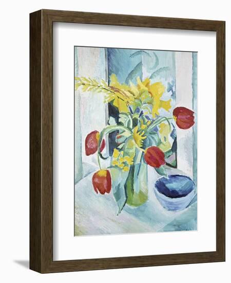 Still Life with Tulips, 1912-August Macke-Framed Giclee Print