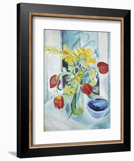 Still Life with Tulips, 1912-August Macke-Framed Giclee Print