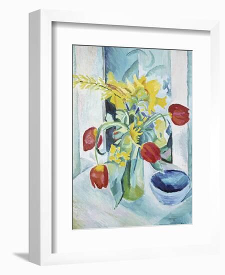 Still Life with Tulips, 1912-August Macke-Framed Giclee Print