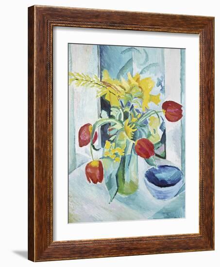 Still Life with Tulips, 1912-August Macke-Framed Giclee Print