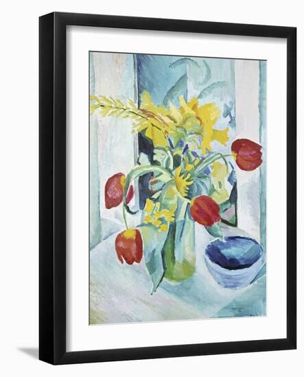 Still Life with Tulips, 1912-August Macke-Framed Giclee Print