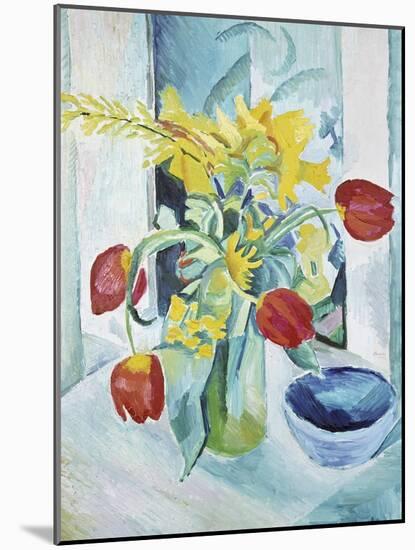 Still Life with Tulips, 1912-August Macke-Mounted Giclee Print