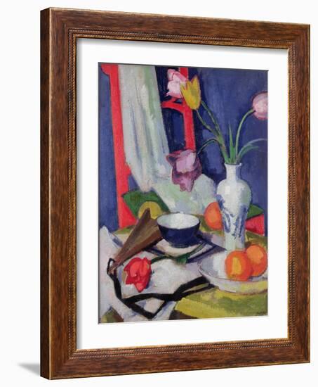 Still Life with Tulips, 1925-Samuel John Peploe-Framed Giclee Print