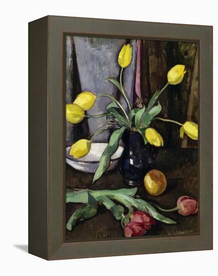 Still-Life with Tulips-Samuel John Peploe-Framed Premier Image Canvas