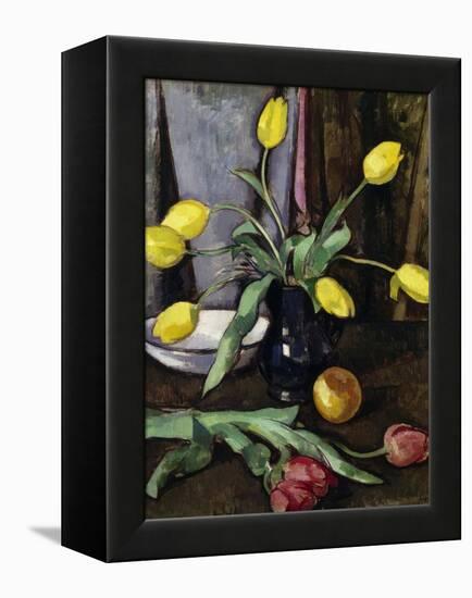 Still-Life with Tulips-Samuel John Peploe-Framed Premier Image Canvas