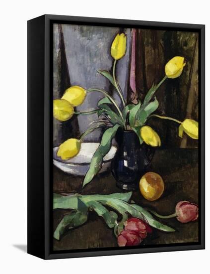 Still-Life with Tulips-Samuel John Peploe-Framed Premier Image Canvas