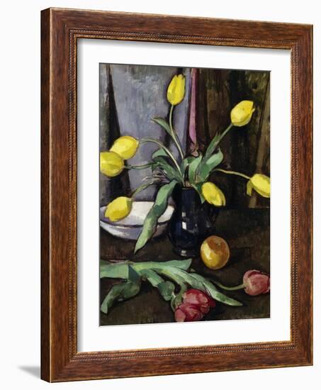 Still-Life with Tulips-Samuel John Peploe-Framed Giclee Print