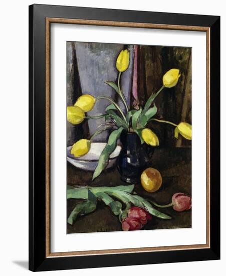 Still-Life with Tulips-Samuel John Peploe-Framed Giclee Print